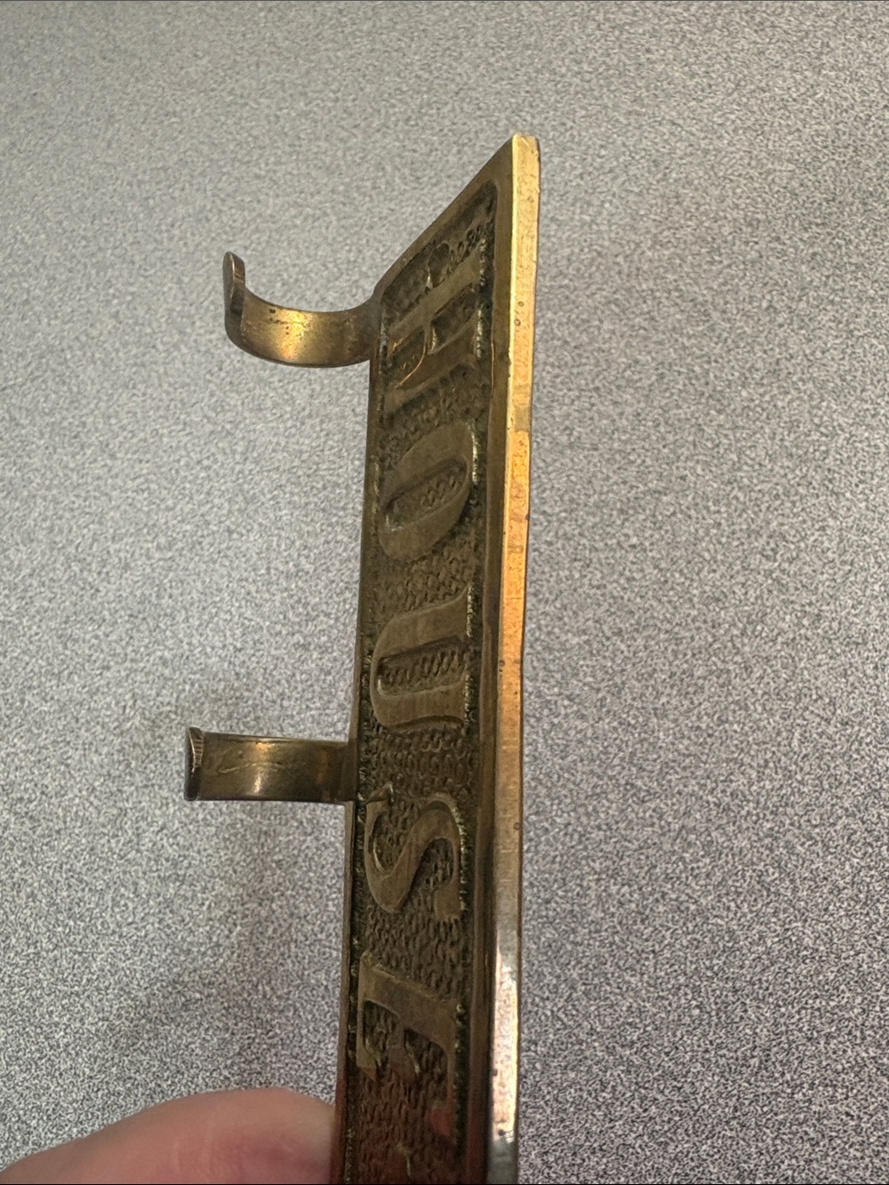 Brass 'House Keys' Wall Key Rack - Picture 6 of 8
